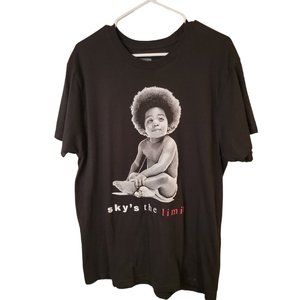 Notorious BIG Size Large Men's T-Shirt Biggie Smalls Black Cotton Top